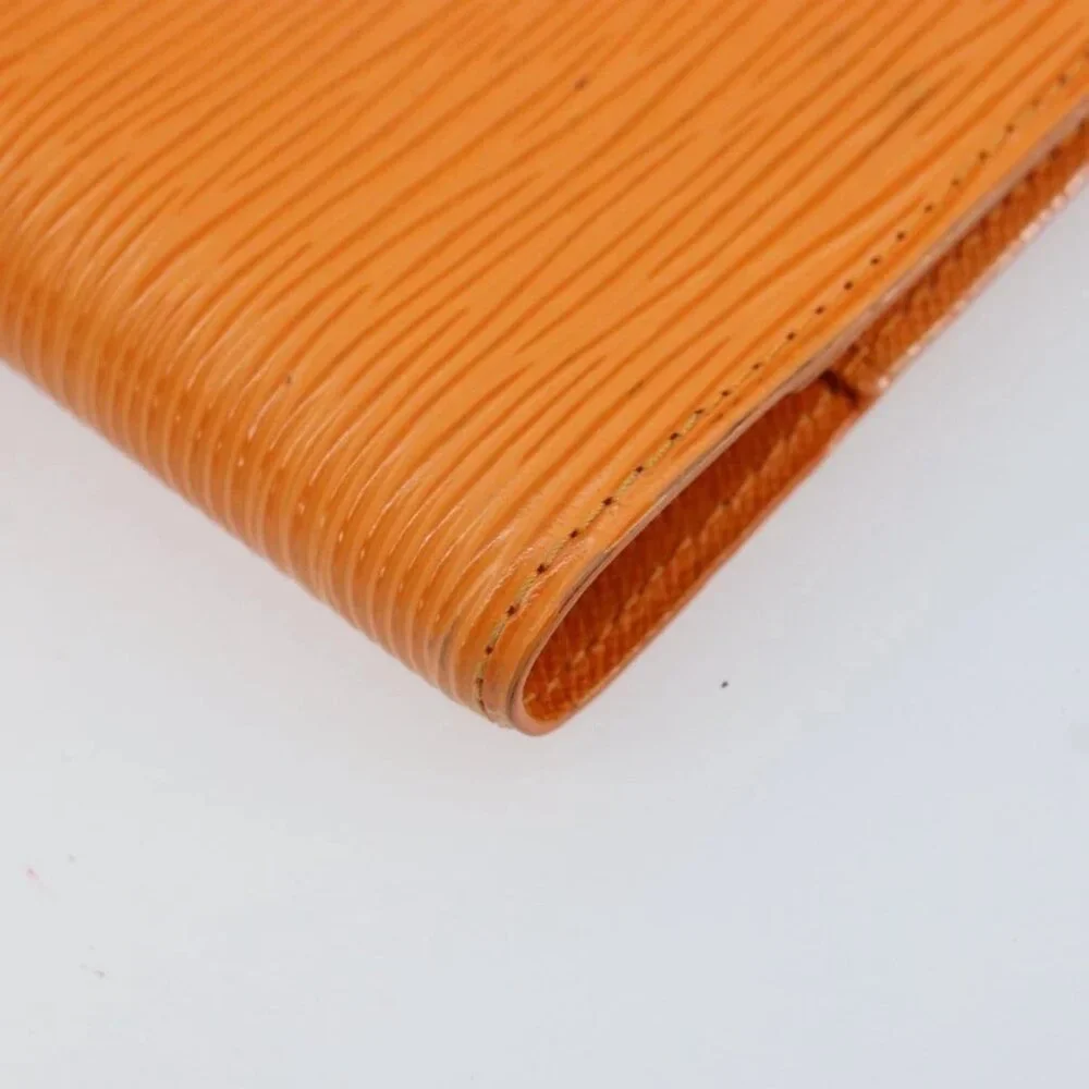 LOUIS VUITTON Epi Agenda PM Day Planner Cover Orange Mandarin R2005H Auth BA